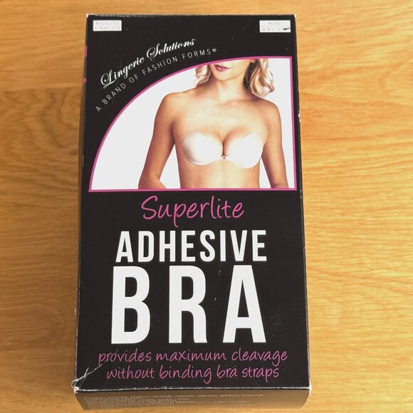 Fashion Forms Superlite Adhesive Strapless Backless Bra, Nude, DD - Picture 1 of 16